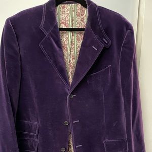 ETRO Men’s velvet blazer